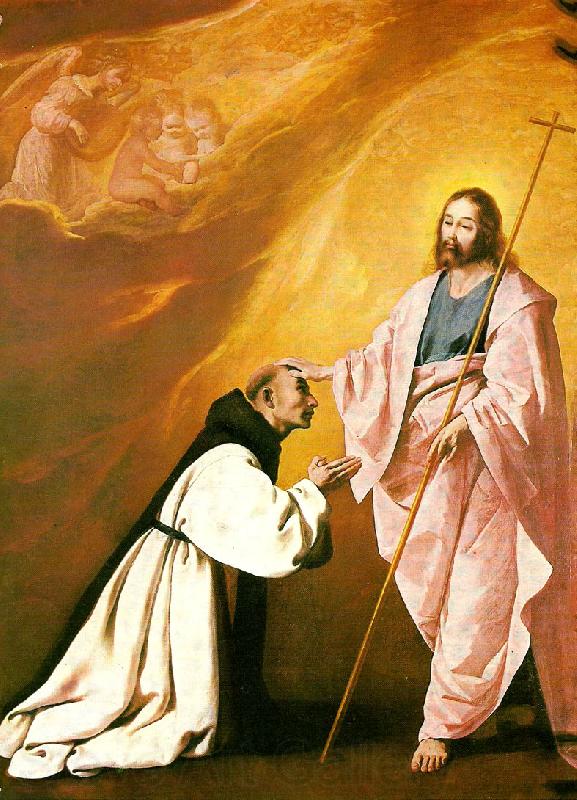 Francisco de Zurbaran jesus appears before fr .andres de salmeron Norge oil painting art